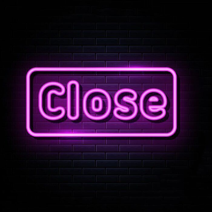 Close LED-Neonschild für Shop oder Cafe