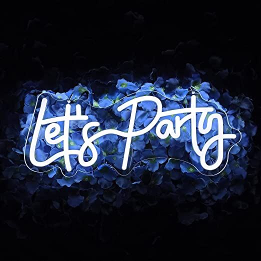 Let's Party LED-Neonschild für Party und Event