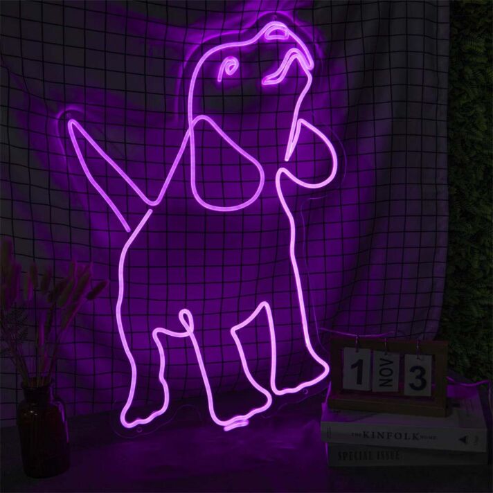 Einhorn LED Neonschild im verspielten Design als leuchtende Wanddekoration für Kinderzimmer Jugendzimmer und kreative Räume