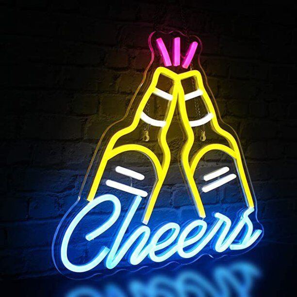 Cheers LED-Neonschild für Bar und Party
