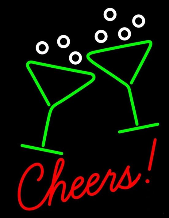 Cheers! LED-Neonschild für Bar und Party