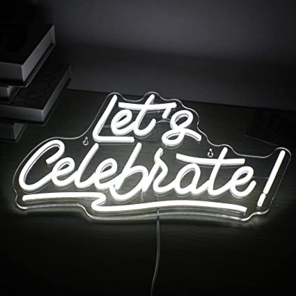 Let's Celebrate! LED-Neonschild für Party Event
