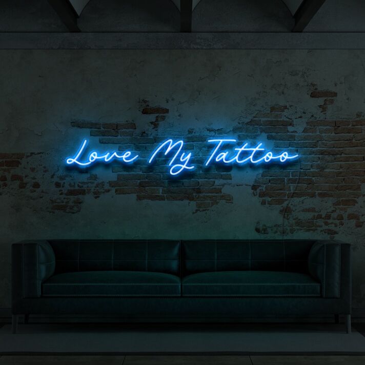 Love My Tattoo LED-Neonschild für Tattoo Studio