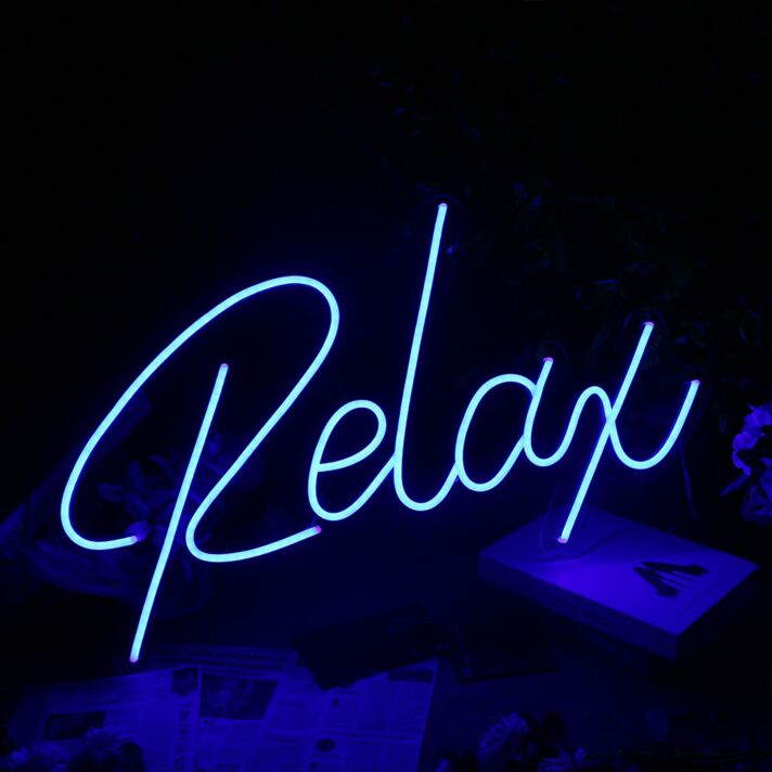 Relax LED Neonschild für Wohnzimmer und Schlafzimmer