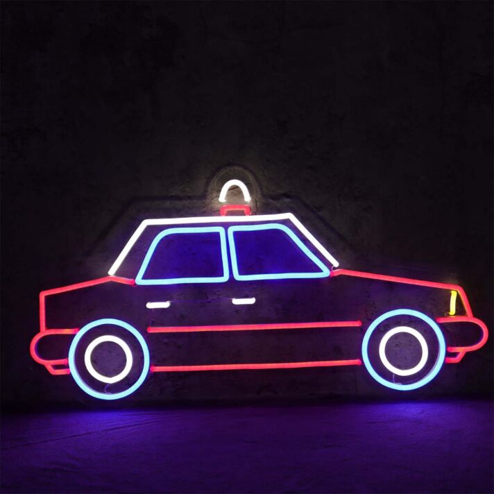 Taxi Car LED Neon Sign City Style Neon Wall Decor for Bar Restaurant Garage and Creative Space