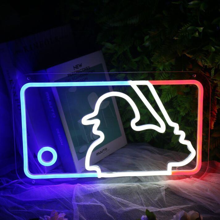 Abstract Face Silhouette LED Neon Sign Tricolor Style Modern Neon Wall Art for Bedroom Studio and Creative Space