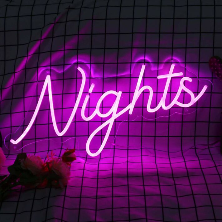 Nights LED Neonschild für Schlafzimmer und Wohnzimmer