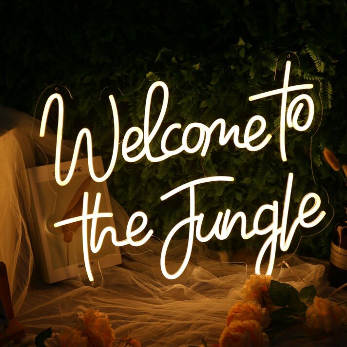 Welcome to the Jungle LED-Neonschild für Bar Club