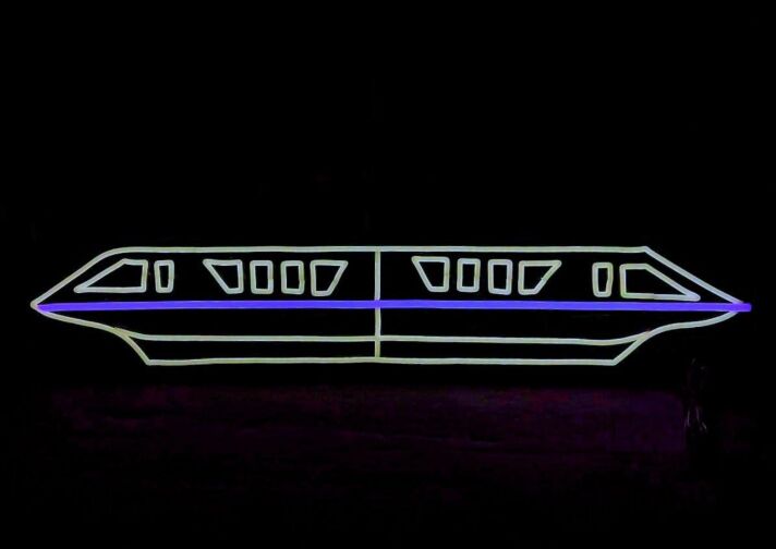 Hochgeschwindigkeitszug LED-Neonschild Wohnzimmer Büro