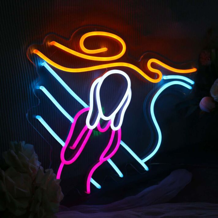 Angel Figur LED Neonschild Künstlerisches Menschen Motiv Neon Wandlicht