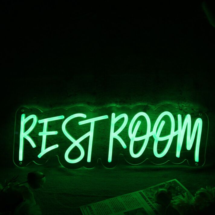RESTROOM LED-Neonschild für Restaurant und Bar