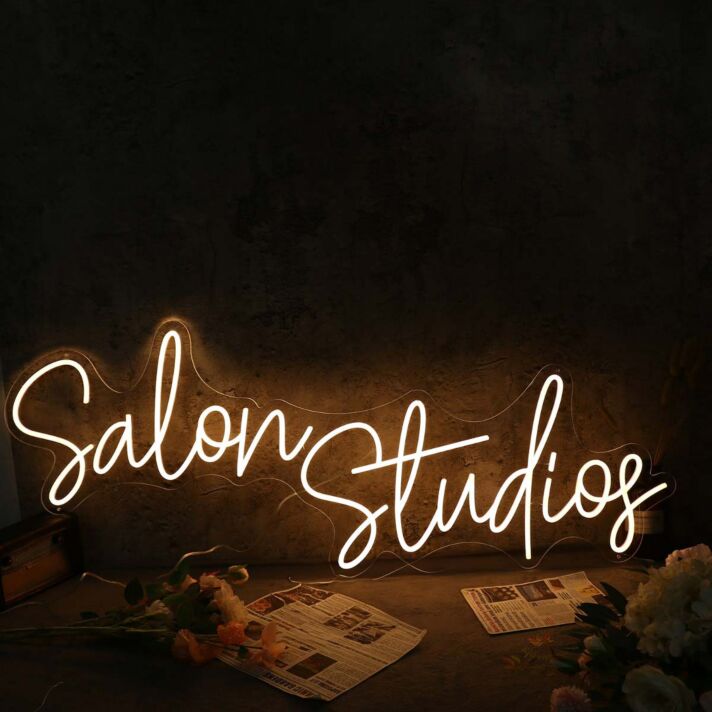 Salon Studios LED-Neonschild für Friseursalon oder Studio