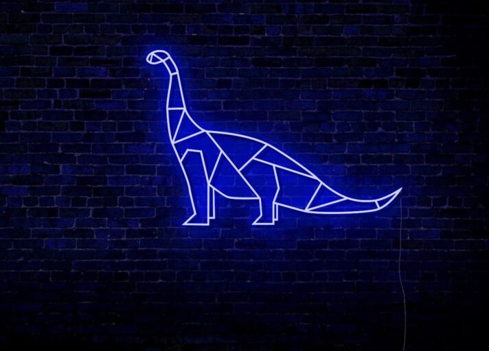 Geometrisches Dinosaurier Neon LED Neonschild