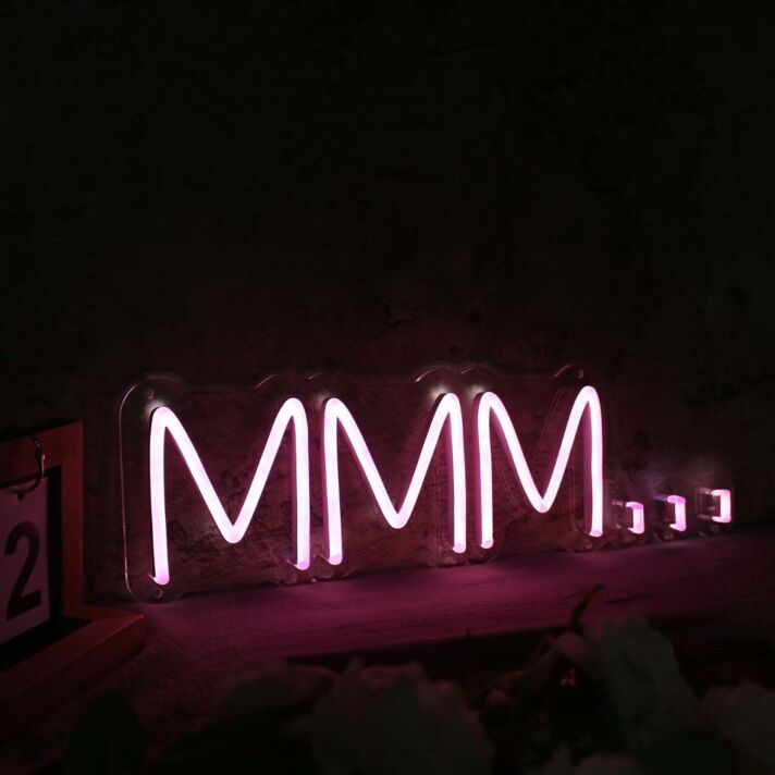 MMM LED Neonschild für Wohnzimmer und Bar