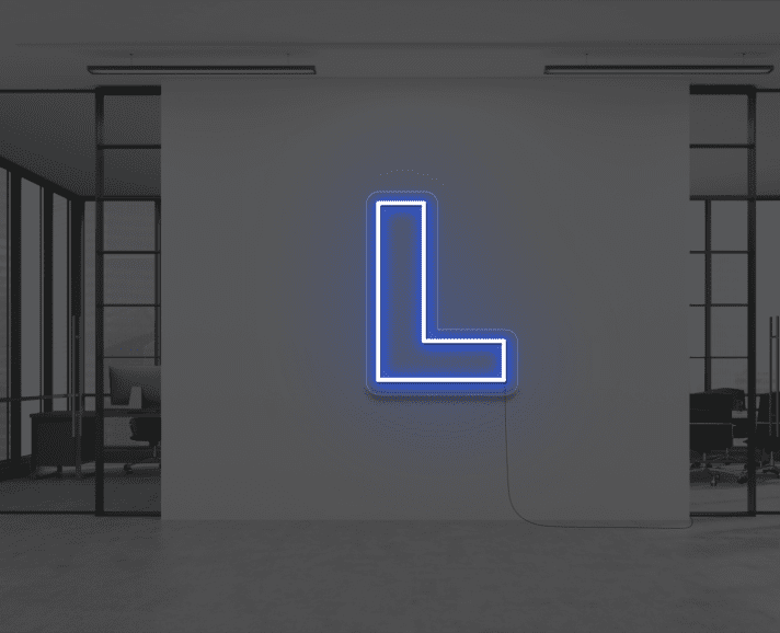 L LED-Neonschild Büro Arbeitszimmer