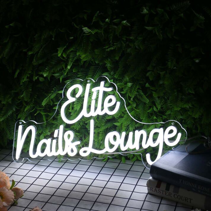 Elite Nails Lounge LED-Neonschild für Nagelstudio und Salon