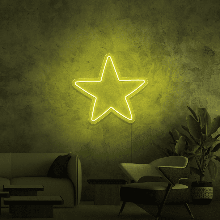 Stern LED-Neonschild Wohnzimmer Schlafzimmer