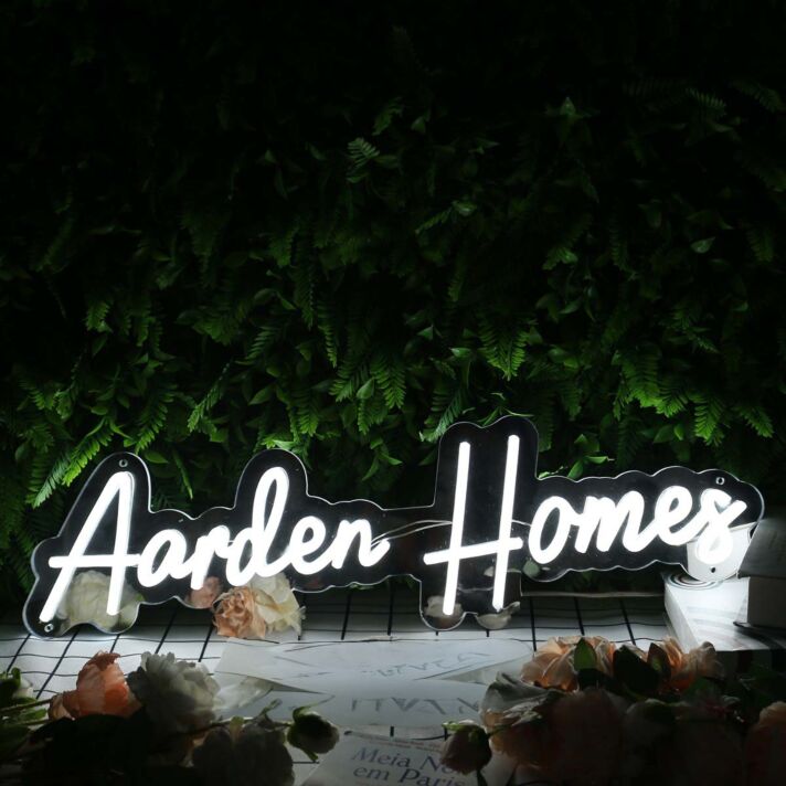 Aarden Homes LED-Neonschild für Immobilienbüro