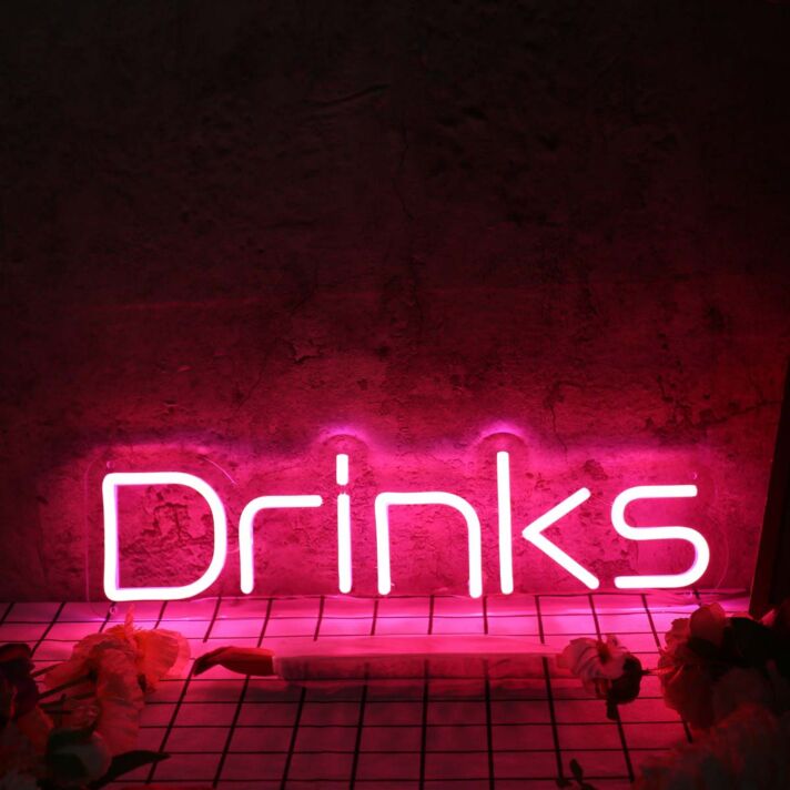 Drinks LED-Neonschild für Bar und Club