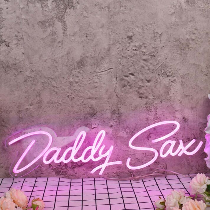 Daddy Sax LED-Neonschild für Bar Club