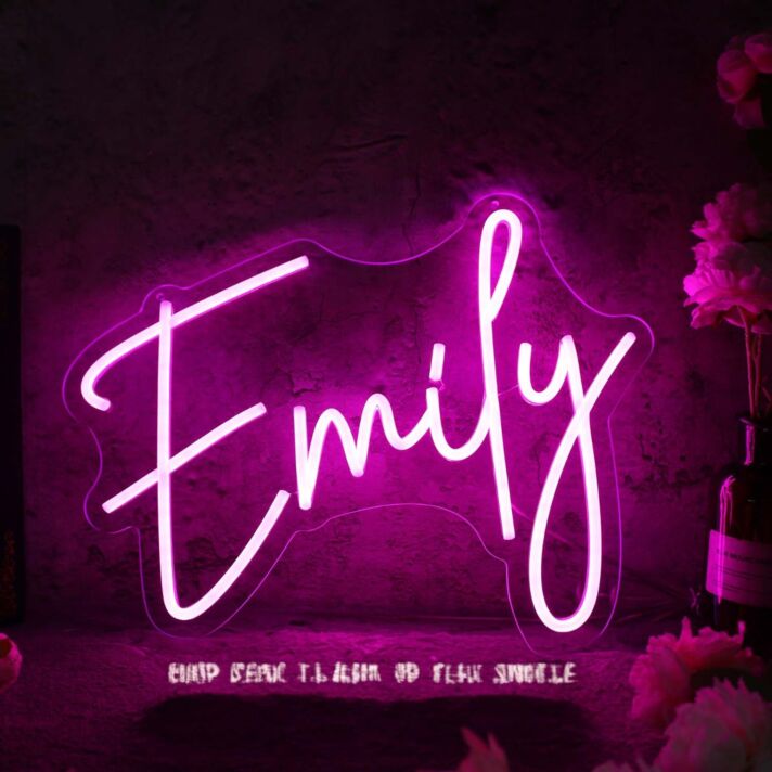 Emily Pink LED Neon Sign