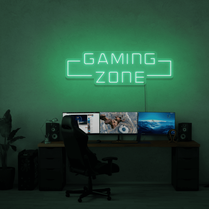 GAMING ZONE LED-Neonschild für Gamingzimmer