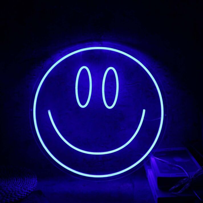 Smiley Gesicht LED-Neonschild Wohnzimmer Bar