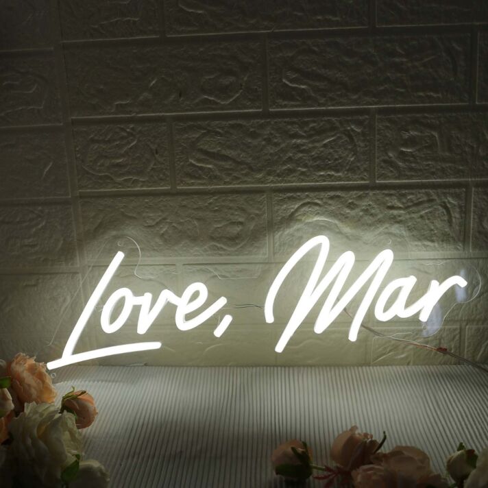 Love Mar LED-Neonschild für Hochzeit und Zuhause