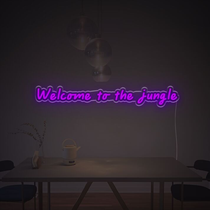 Welcome to the jungle LED-Neonschild für Bar Club