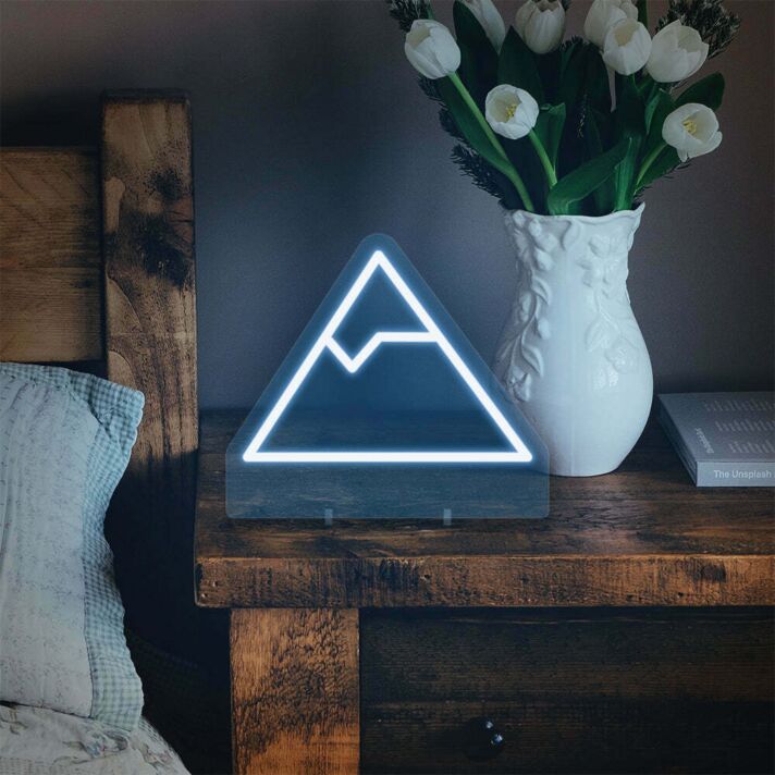 Bergsymbol LED-Neonschild für Schlafzimmer und Wohnzimmer