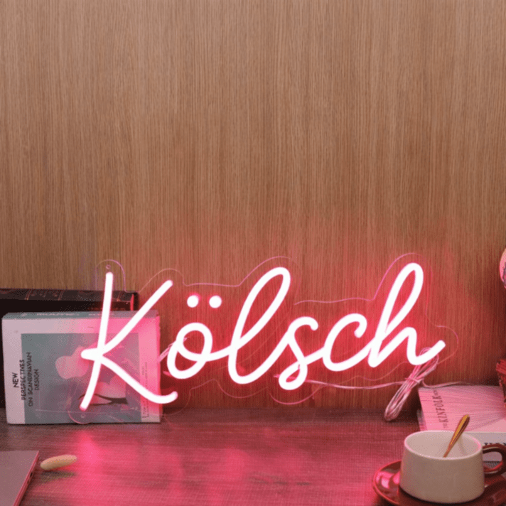 Kölsch LED-Neonschild für Bar und Wohnzimmer