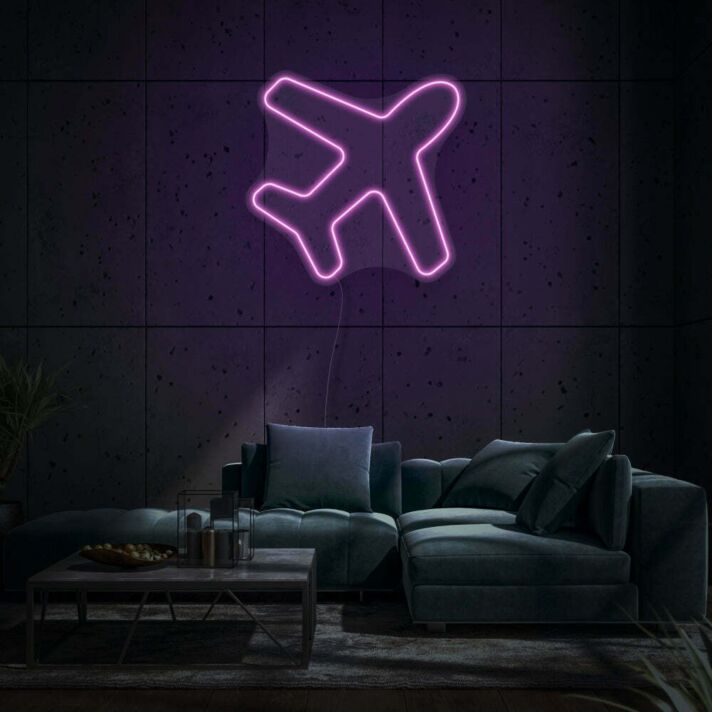 Flugzeug LED-Neonschild für Wohnzimmer oder Büro