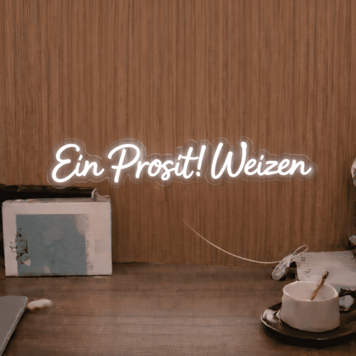 Ein Prosit! Weizen LED-Neonschild für Bar Brauerei
