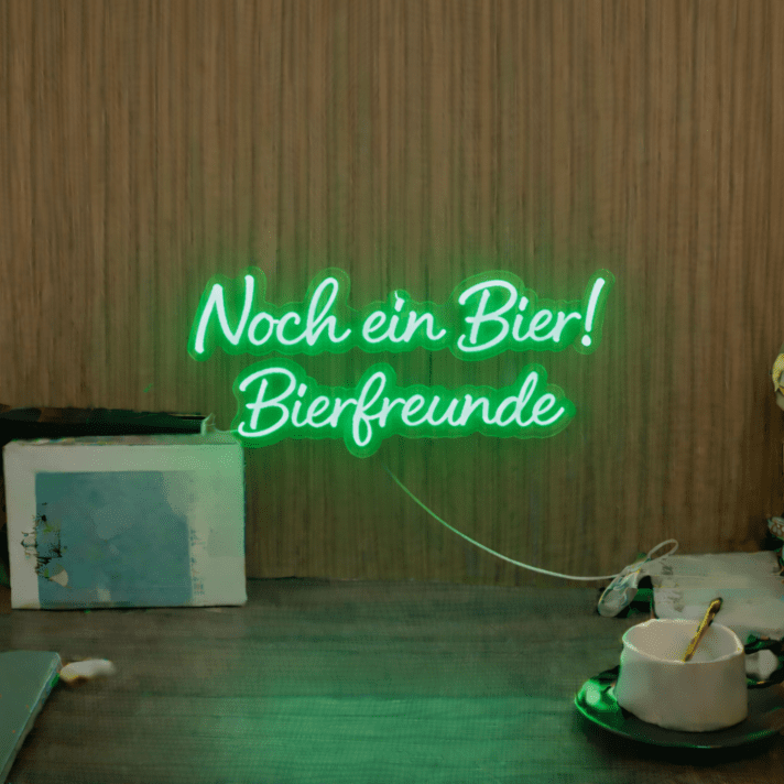 Noch ein Bier! Bierfreunde LED-Neonschild Bar Party