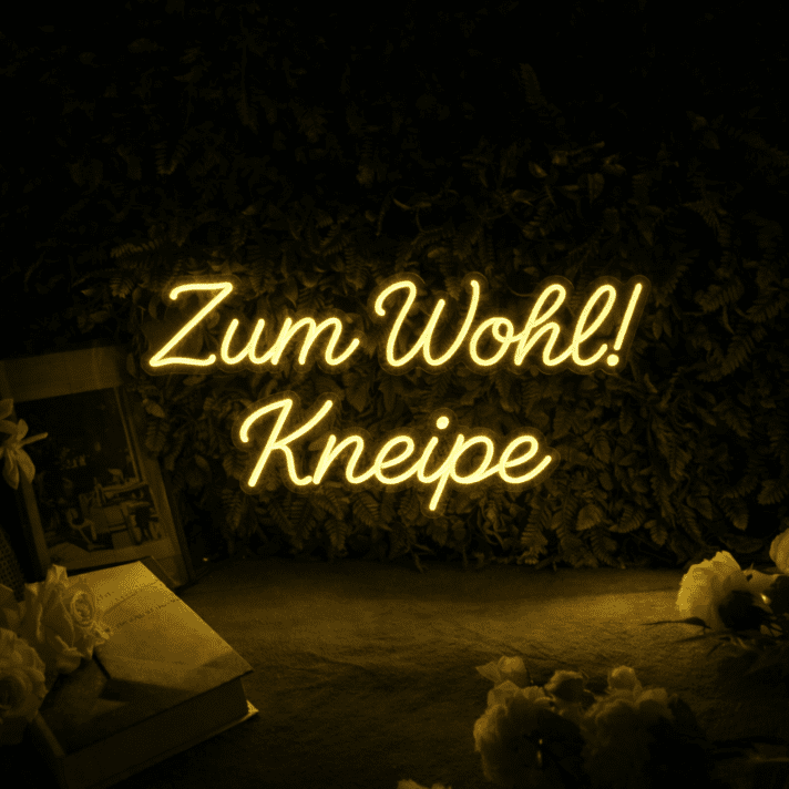 Zum Wohl! Kneipe LED-Neonschild für Bar