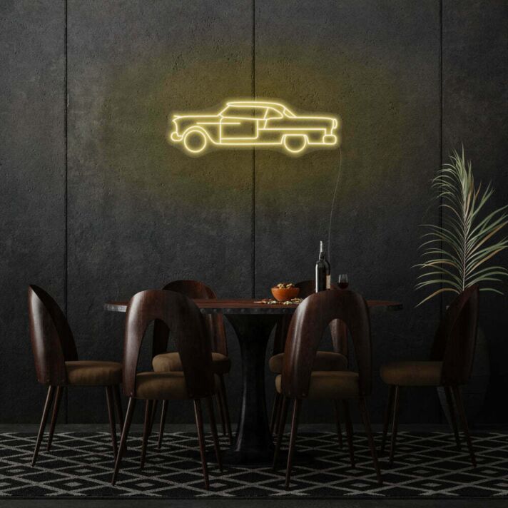 Oldtimer Auto LED-Neonschild für Wohnzimmer Bar