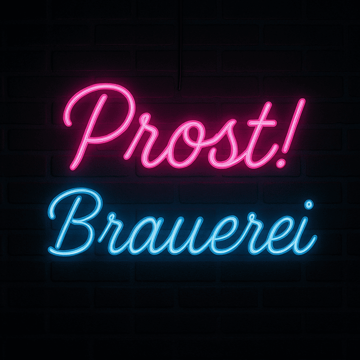 Prost! Brauerei LED-Neonschild für Bar und Brauerei