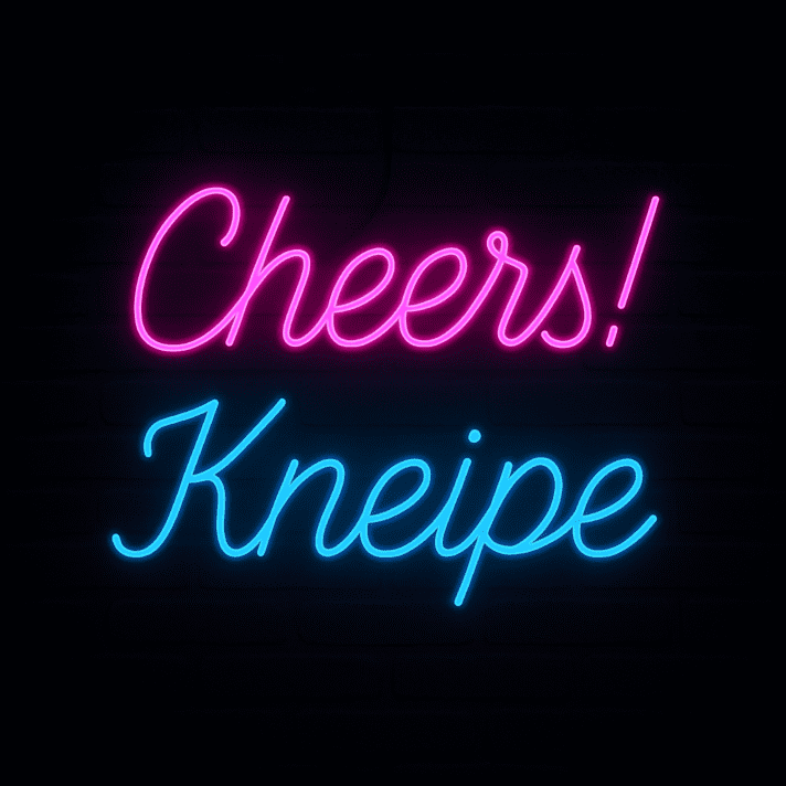 Cheers! Kneipe LED-Neonschild für Bar