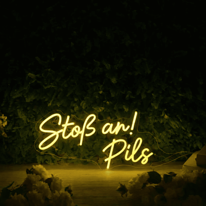 Stoß an! Pils LED-Neonschild für Bar Club
