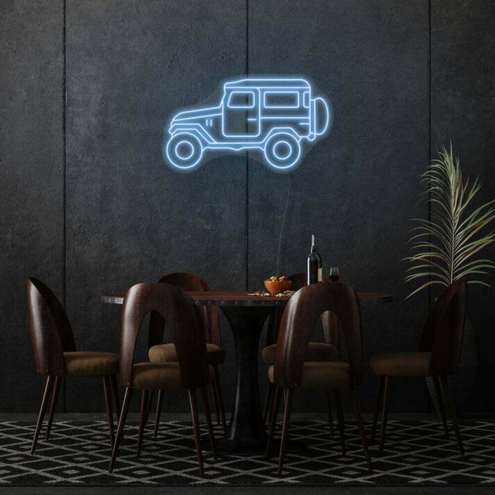 Geländewagen LED-Neonschild für Wohnzimmer und Bar