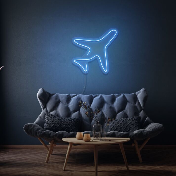 Flugzeug LED-Neonschild Wohnzimmer Büro