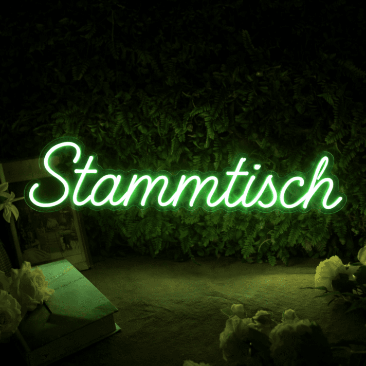 Stammtisch LED Neonschild für Bar und Kneipe