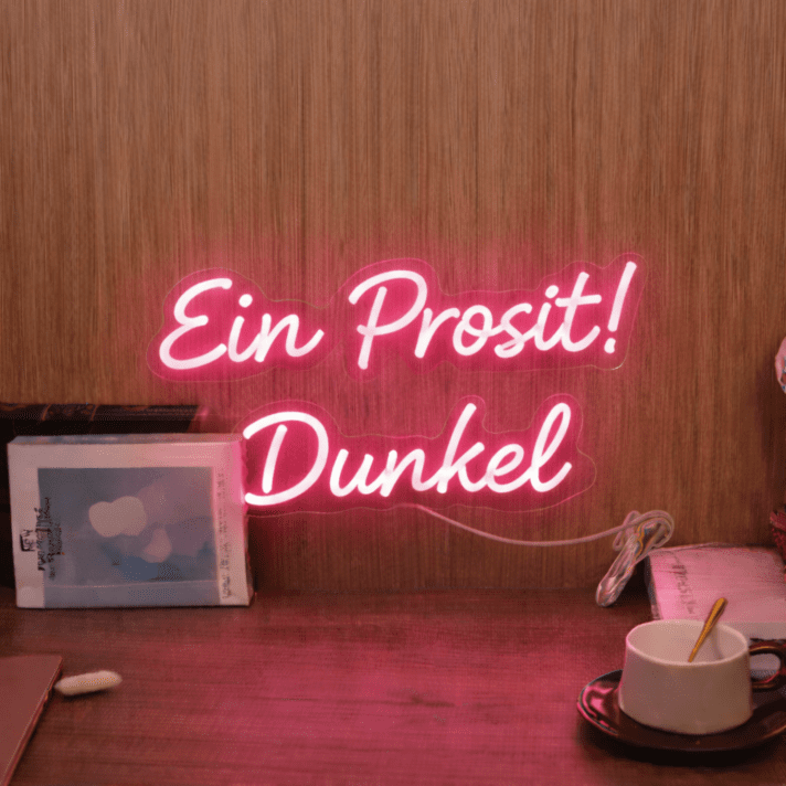Ein Prosit! Dunkel LED-Neonschild für Bar Brauerei