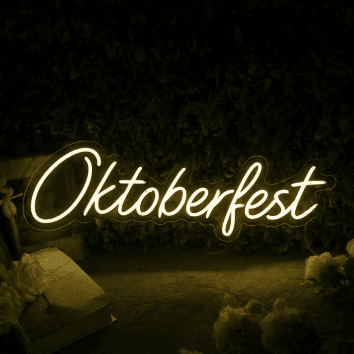 Oktoberfest LED-Neonschild für Festival und Bar