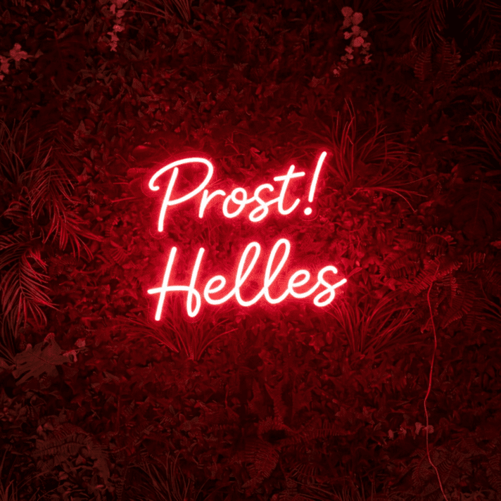 Prost! Helles LED-Neonschild für Bar und Brauerei