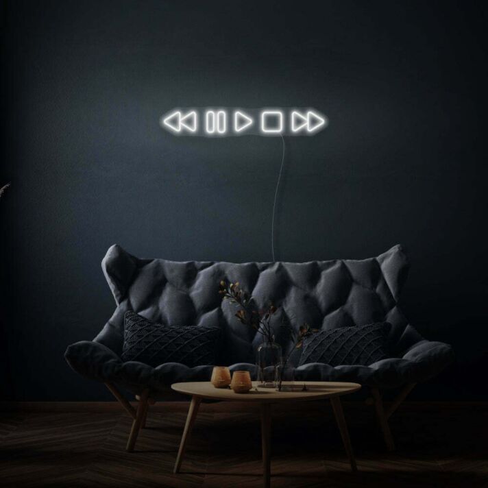 Musiksteuerungssymbole LED-Neonschild Wohnzimmer Musikzimmer