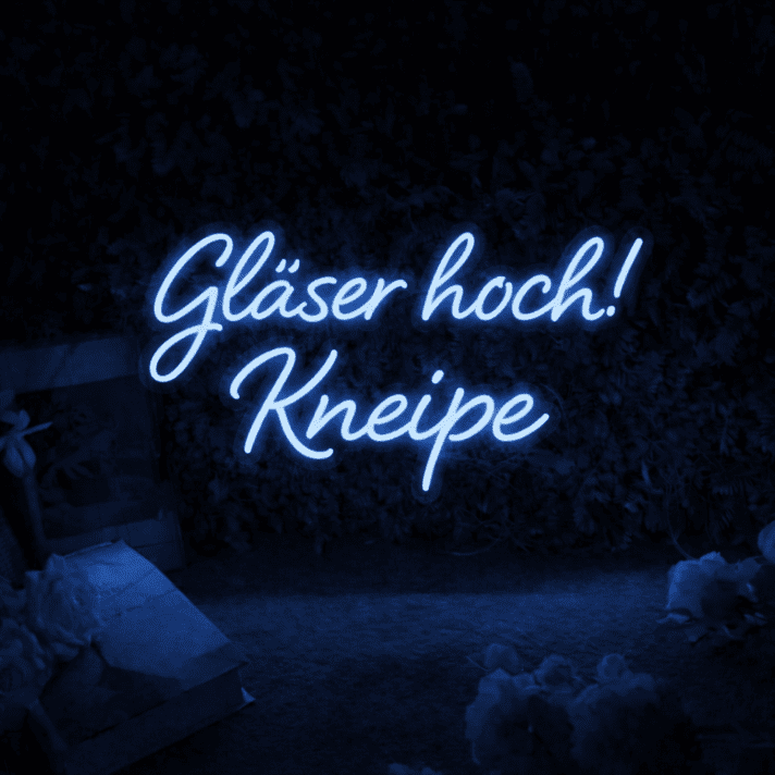 Gläser hoch! Kneipe LED-Neonschild Bar