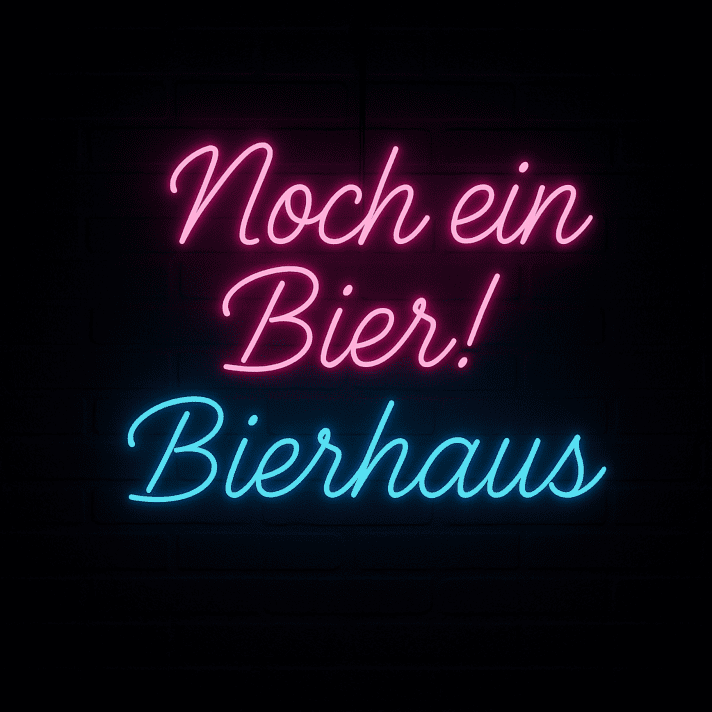 Noch ein Bier! Bierhaus LED-Neonschild für Bar und Pub
