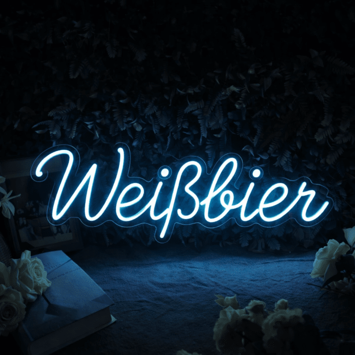 Weißbier LED-Neonschild für Bar und Gastronomie