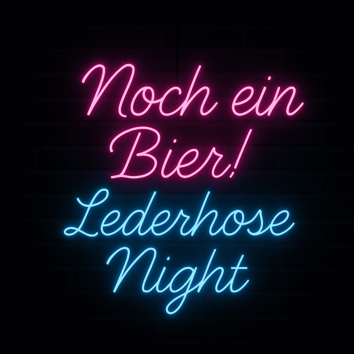 Noch ein Bier! Lederhose Night LED-Neonschild für Bar Party